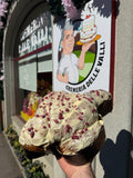 COLOMBA CIOCCOLATO BIANCO E LAMPONI
