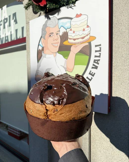 Panettone al Cioccolato con glassa fondente — Cremeria delle Valli